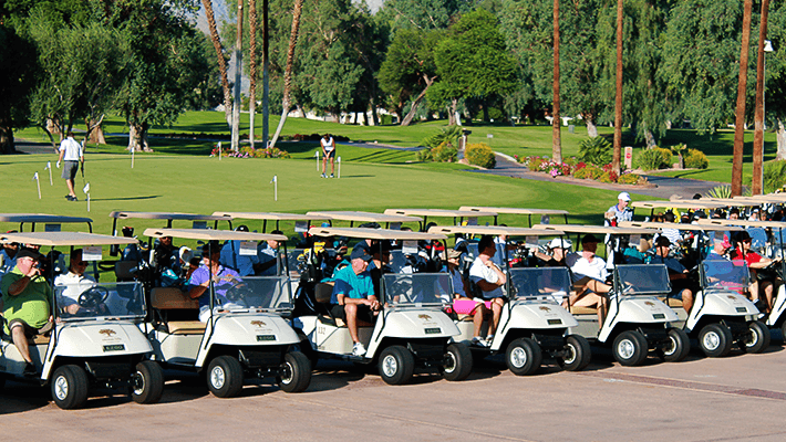 Golfing